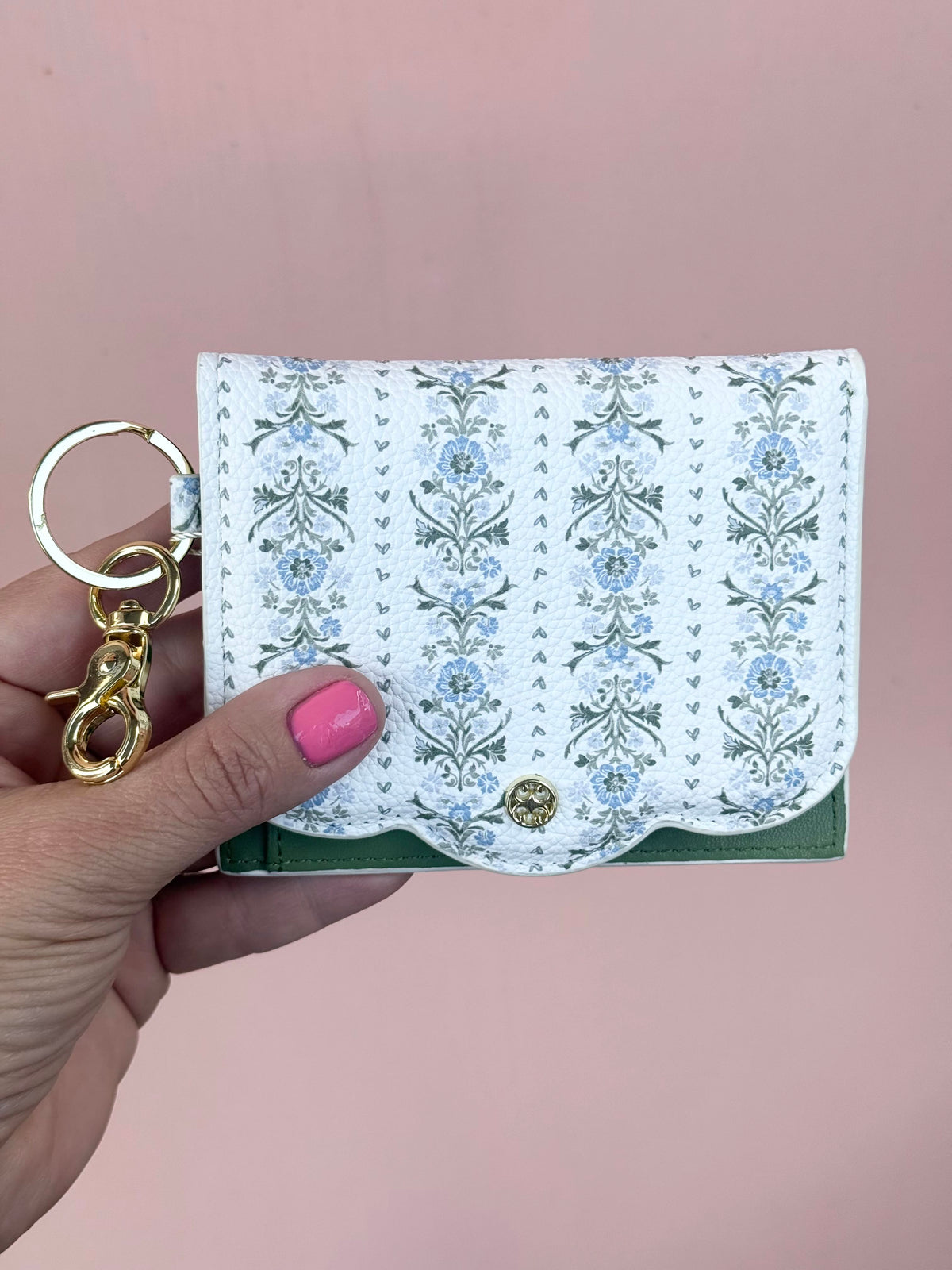 ID wallet scalloped - garden row