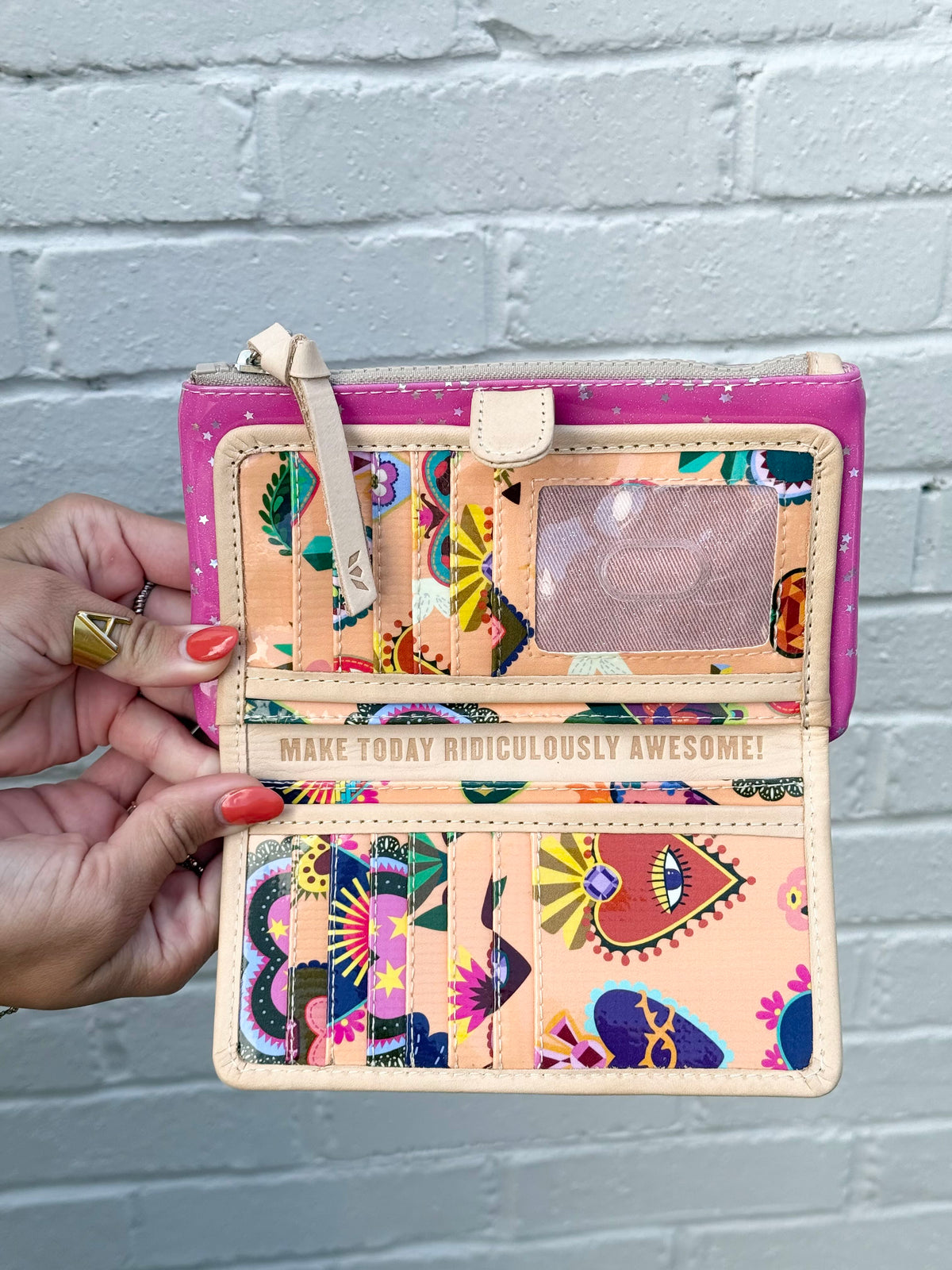 slim wallet - berry