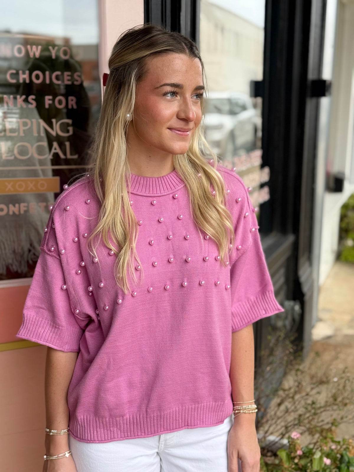 the pearl girl sweater
