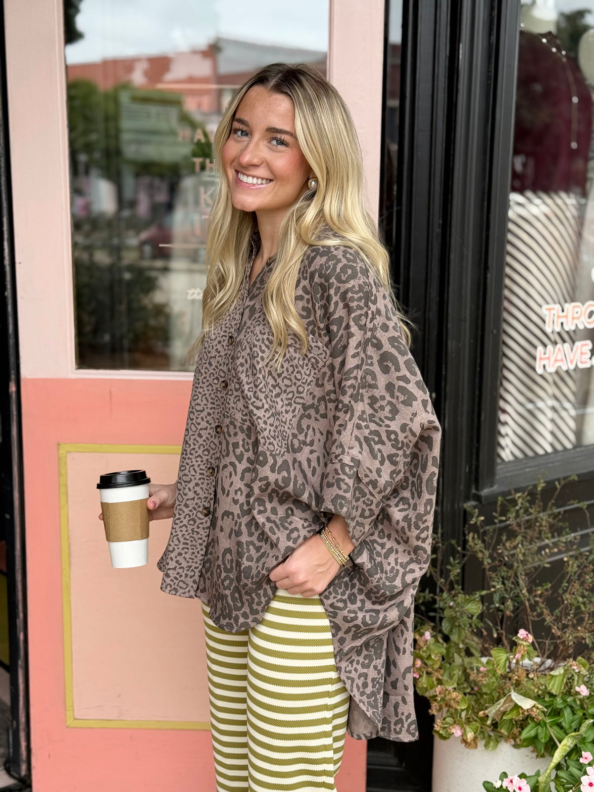 the leo leopard top