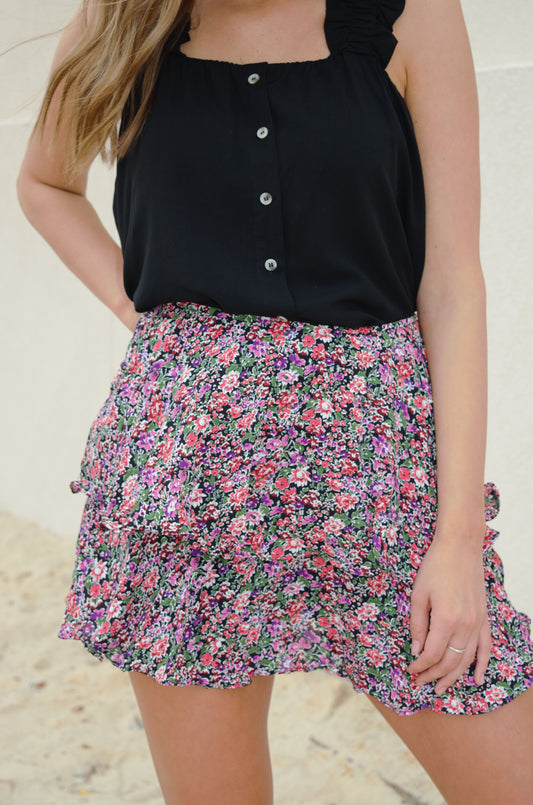 the fallon floral skirt