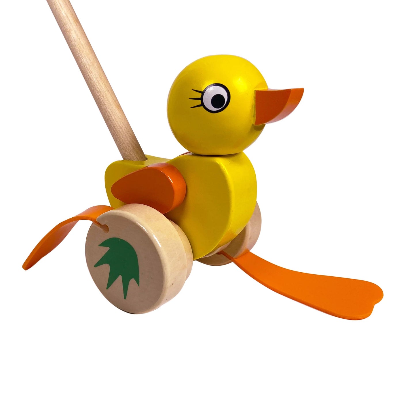 push-along wooden walking ducky