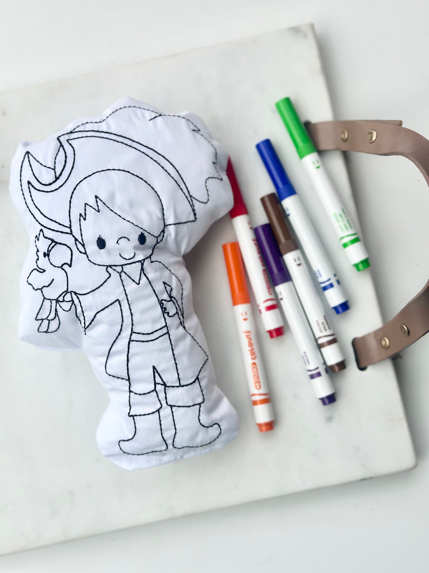 pirate doodle activity pillow