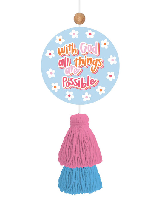 With God all things are possible air freshener