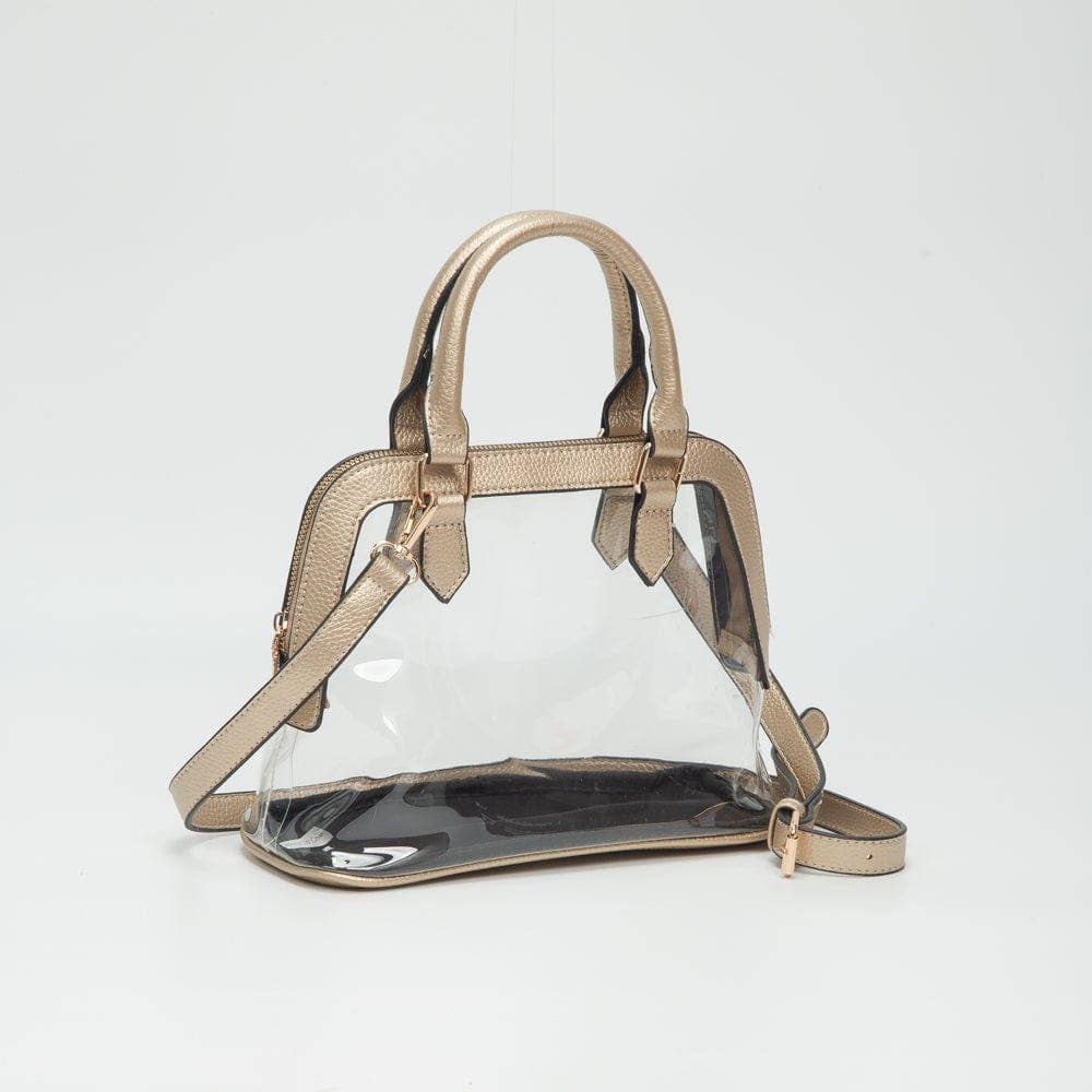 TG10773 Analise Clear Satchel/Crossbody Bag: Gold