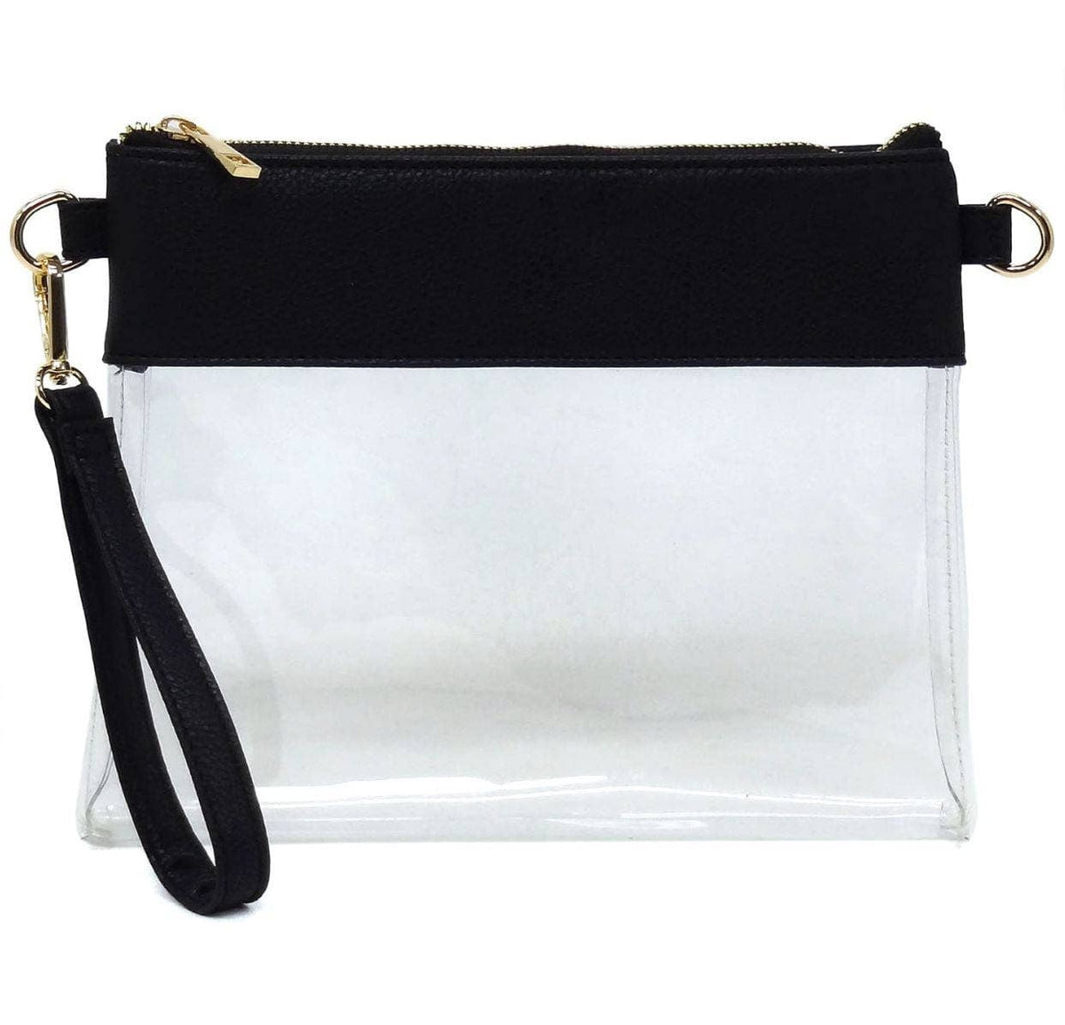 AD200T Game Day Clear Crossbody Bag/Clutch: Silver