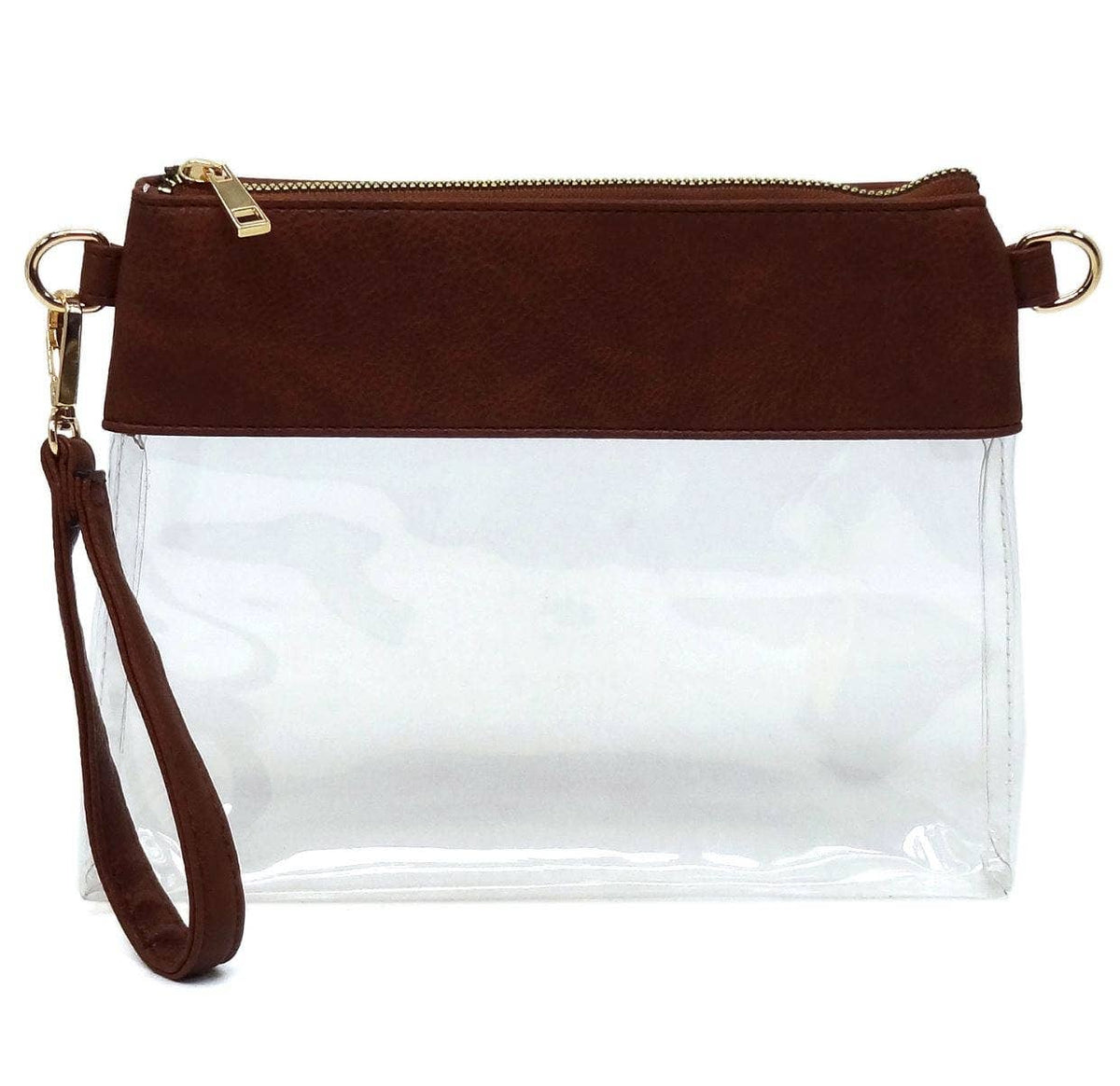 AD200T Game Day Clear Crossbody Bag/Clutch: Silver