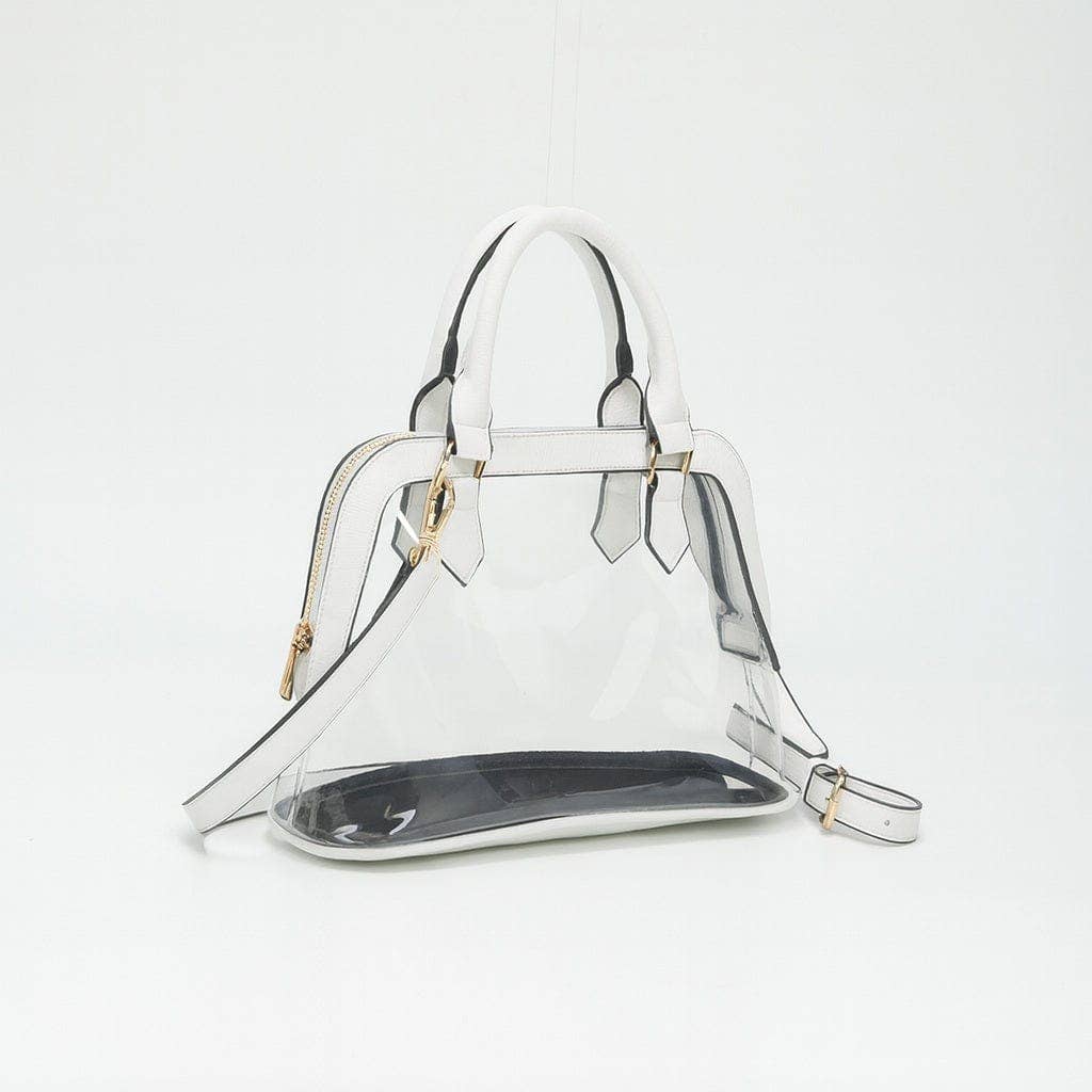 TG10773 Analise Clear Satchel/Crossbody Bag: Tan