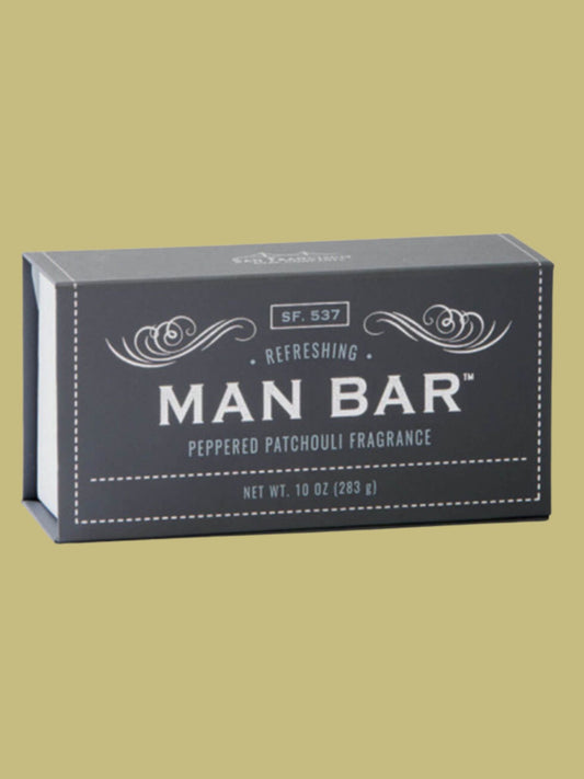 peppered patchouli man bar