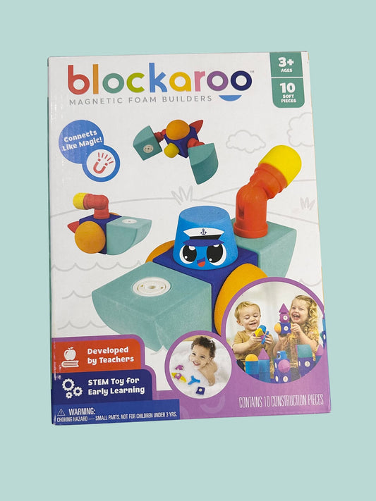 Blockaroo magnetic foam building blocks roadster set