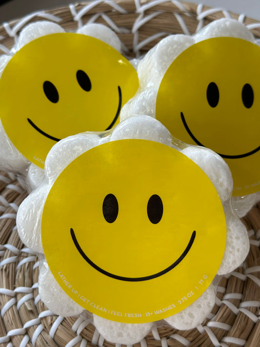 soap sponge - smiley face