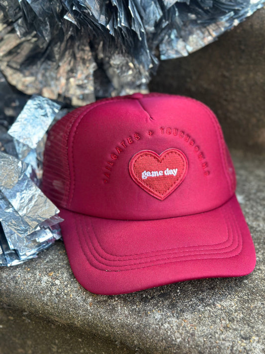tailgates and touchdown gameday trucker hat