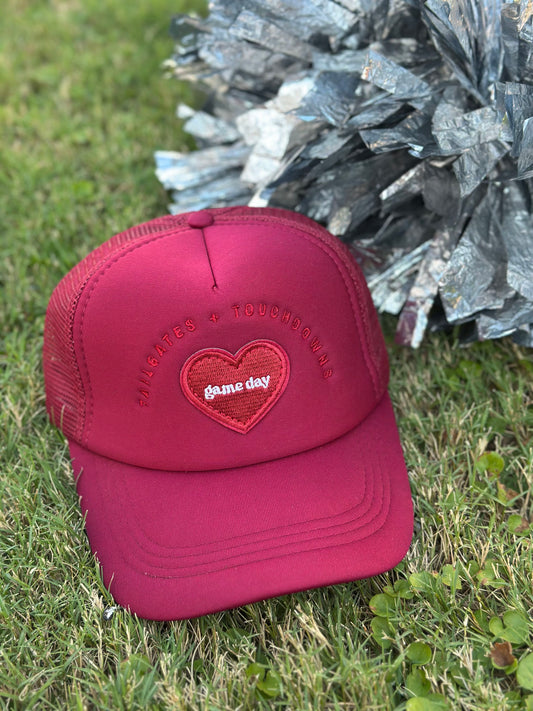 tailgates and touchdown gameday trucker hat