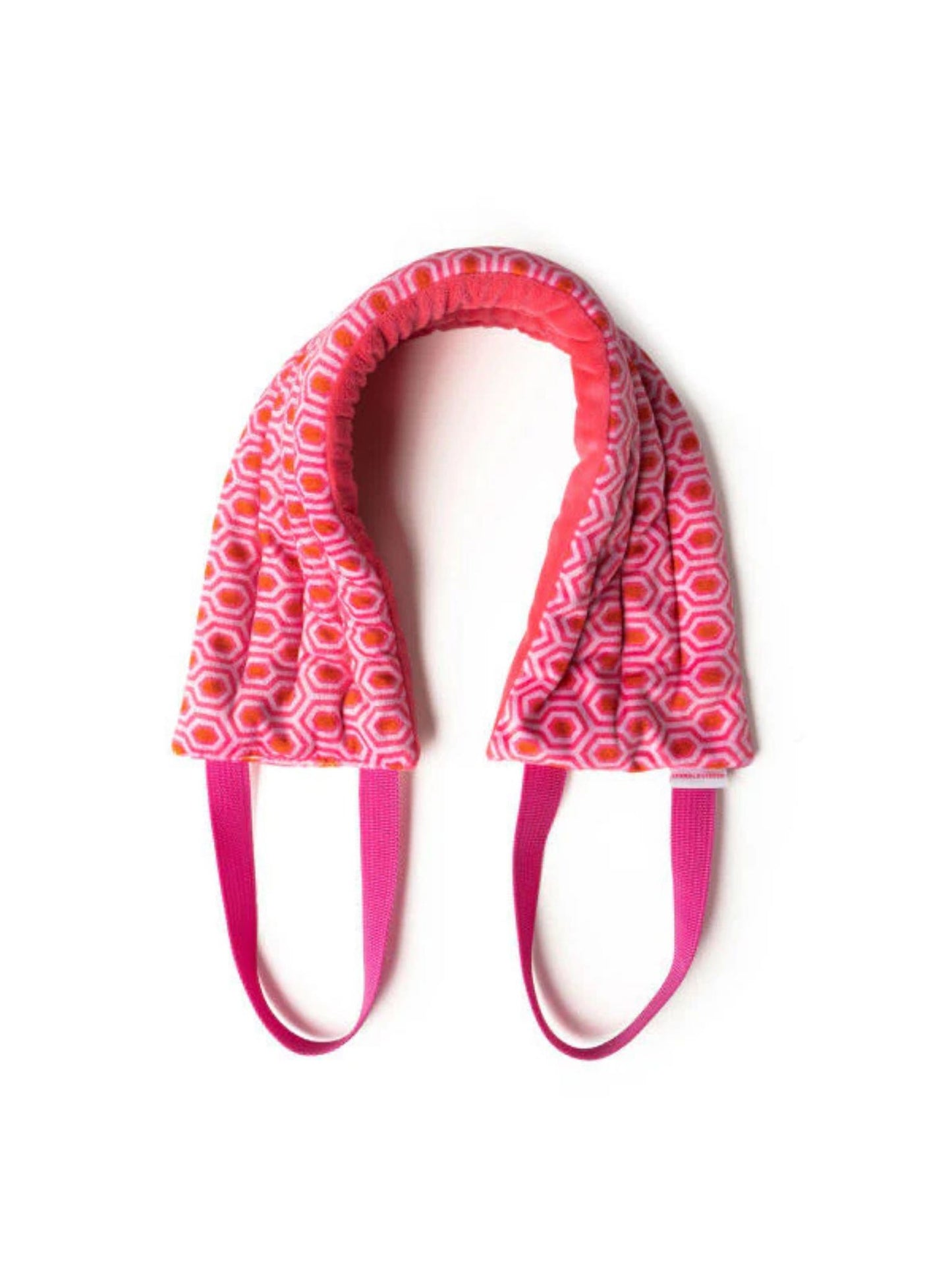 hot stuff heated neck wrap - pink geo
