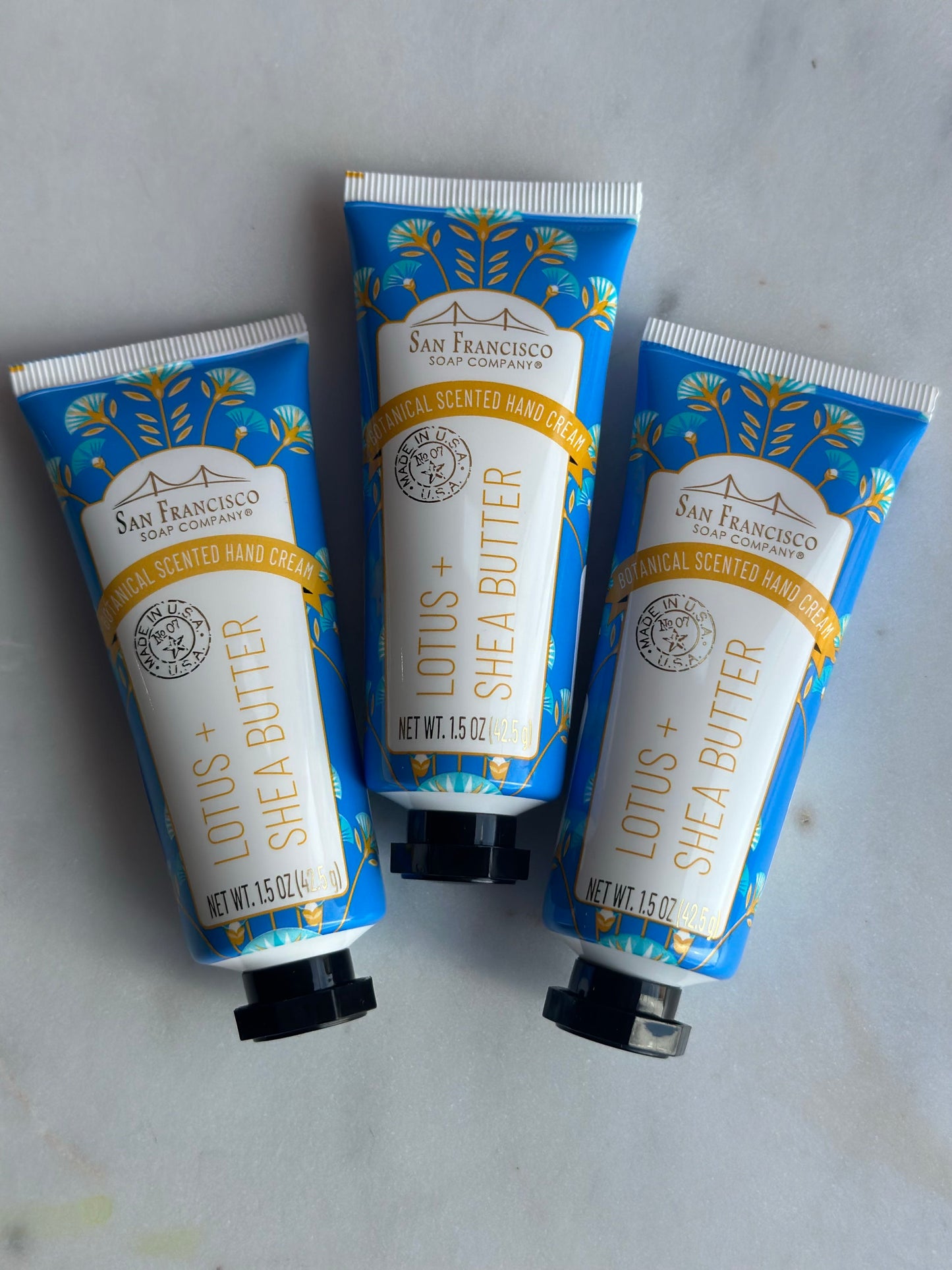 lotus and shea butter hand cream