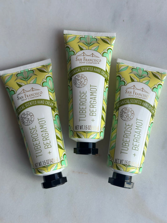 tuberose and bergamot hand cream