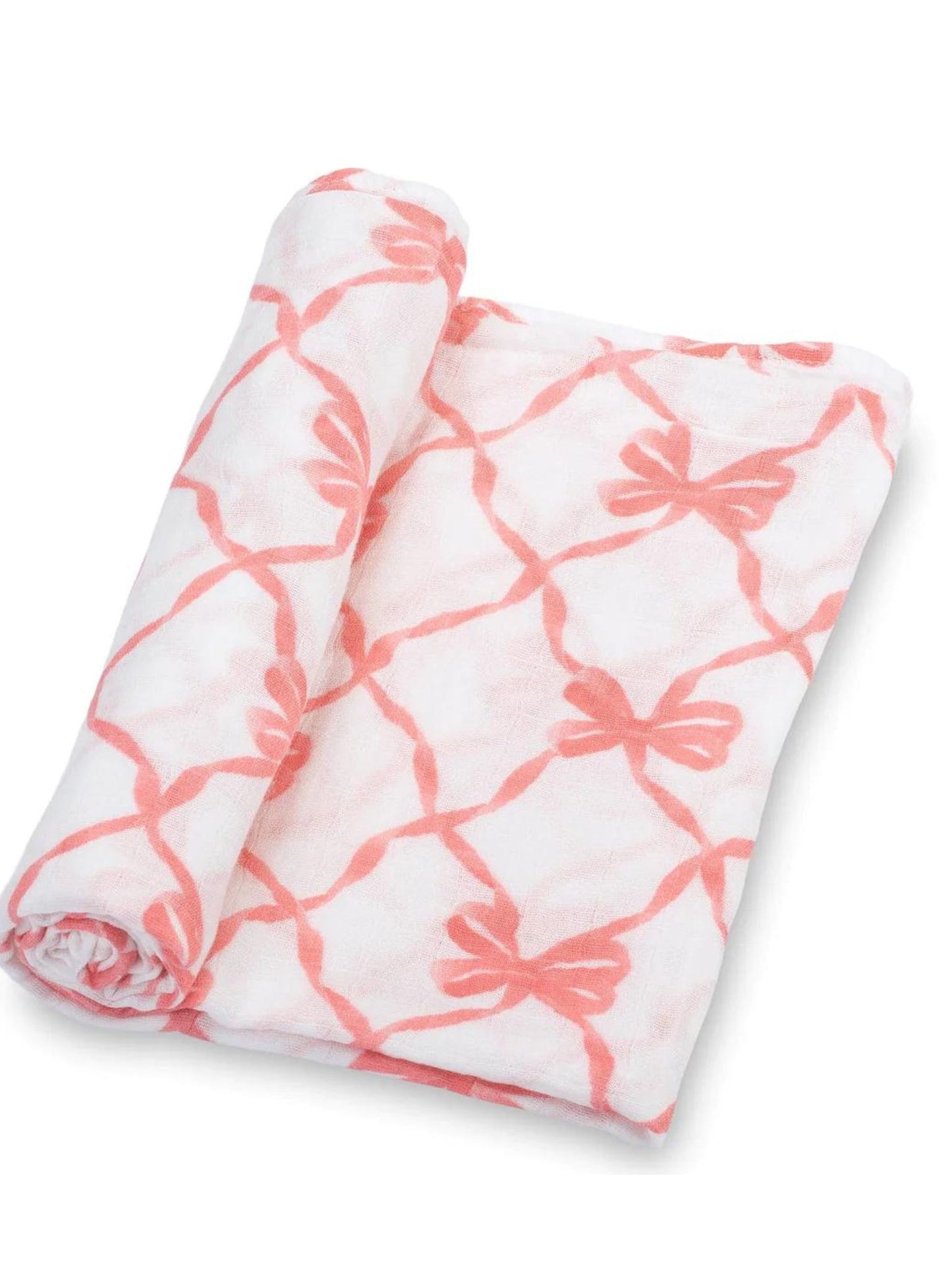 beautiful bows baby swaddle blanket