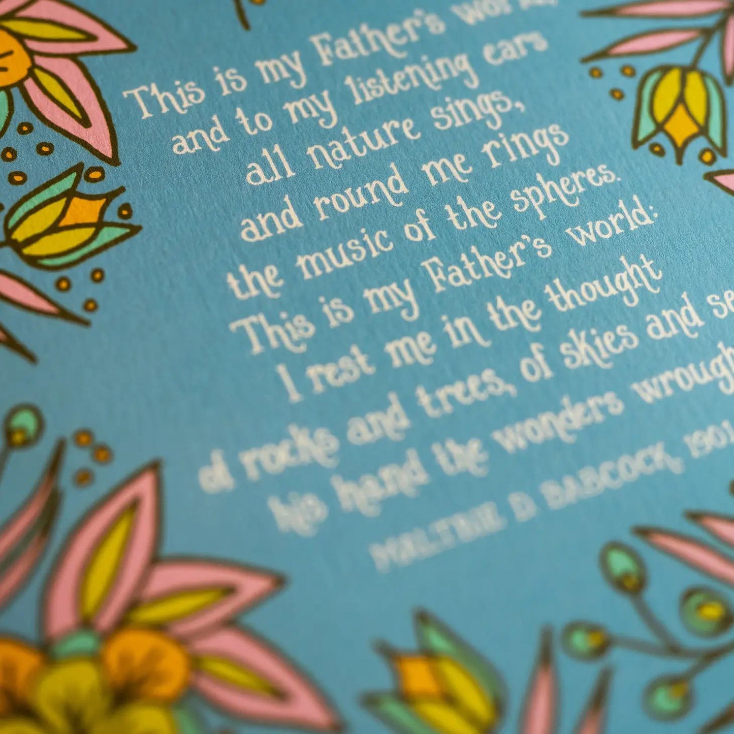 This is my father's world hymn art print