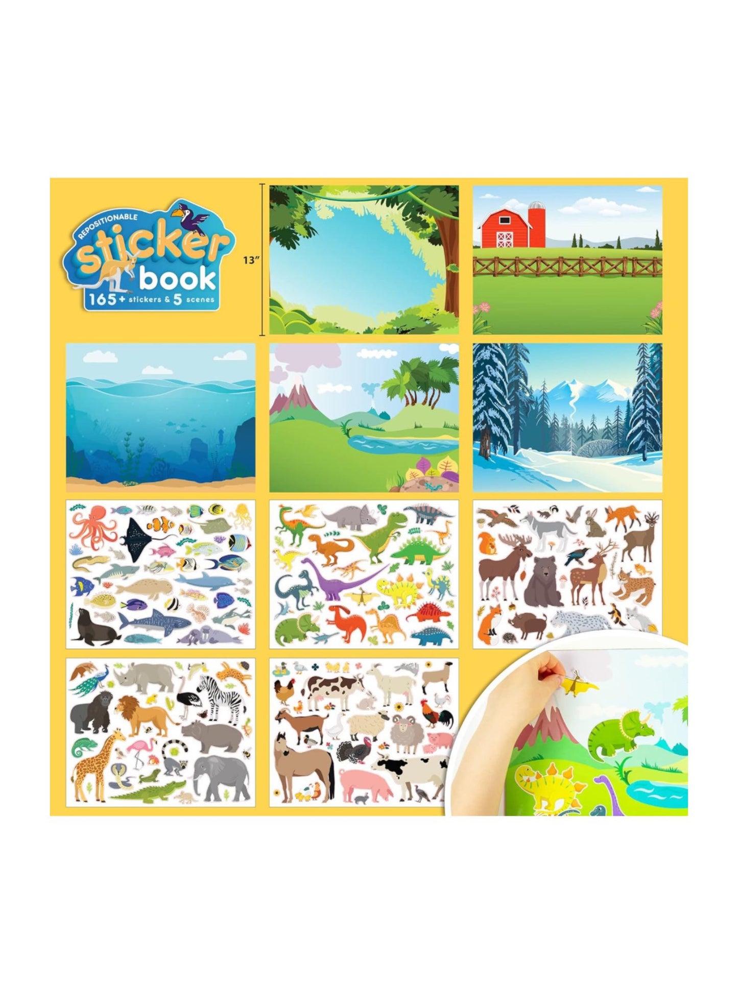 animals sticker book