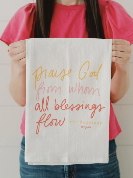 Doxology flour sack towel