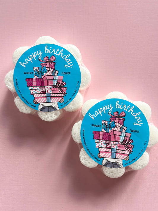 soap sponge - happy birthday