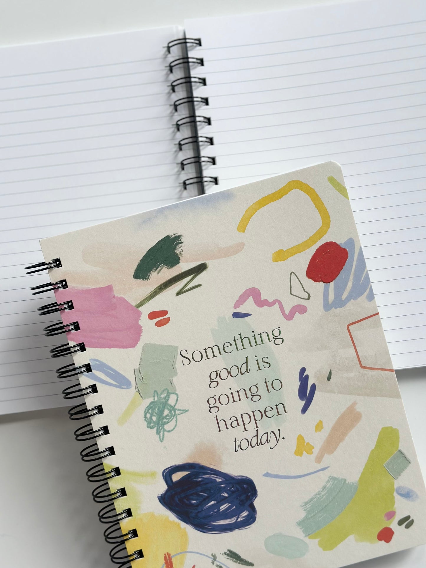 Something good is going to happen spiral notebook