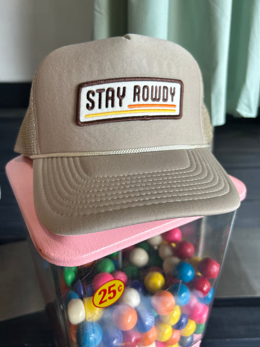 stay rowdy trucker hat