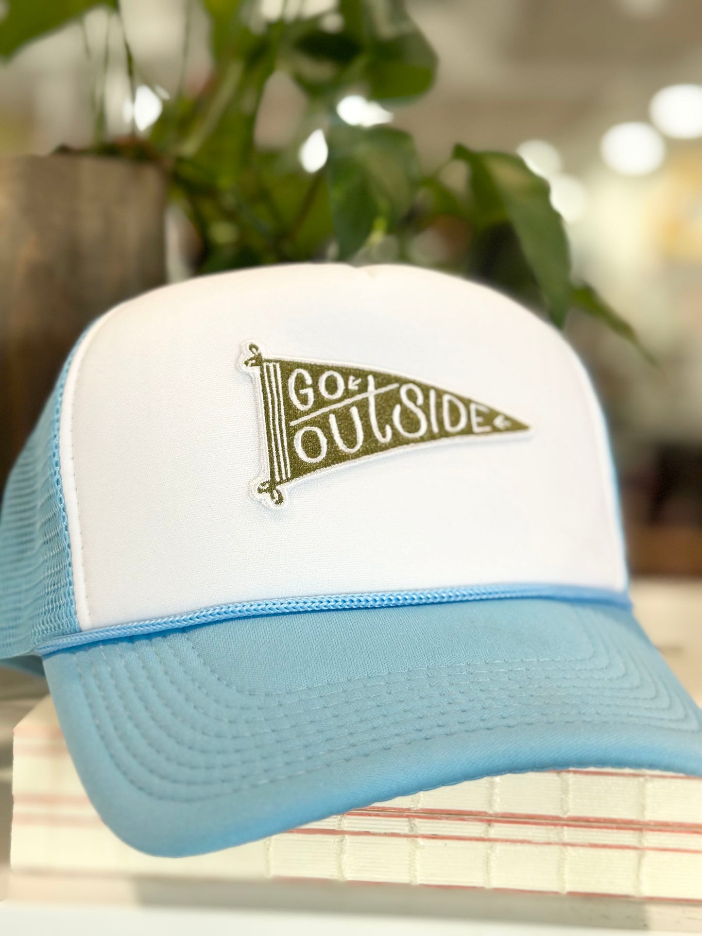 go outside trucker hat