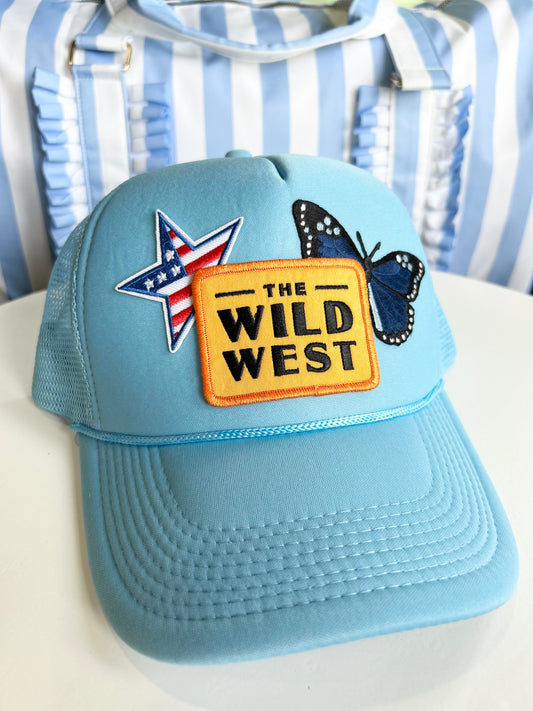 wilder than the west trucker hat