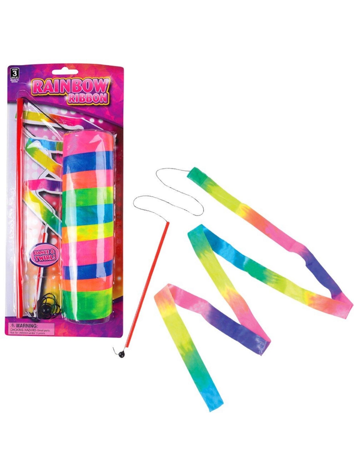 rainbow ribbon wand