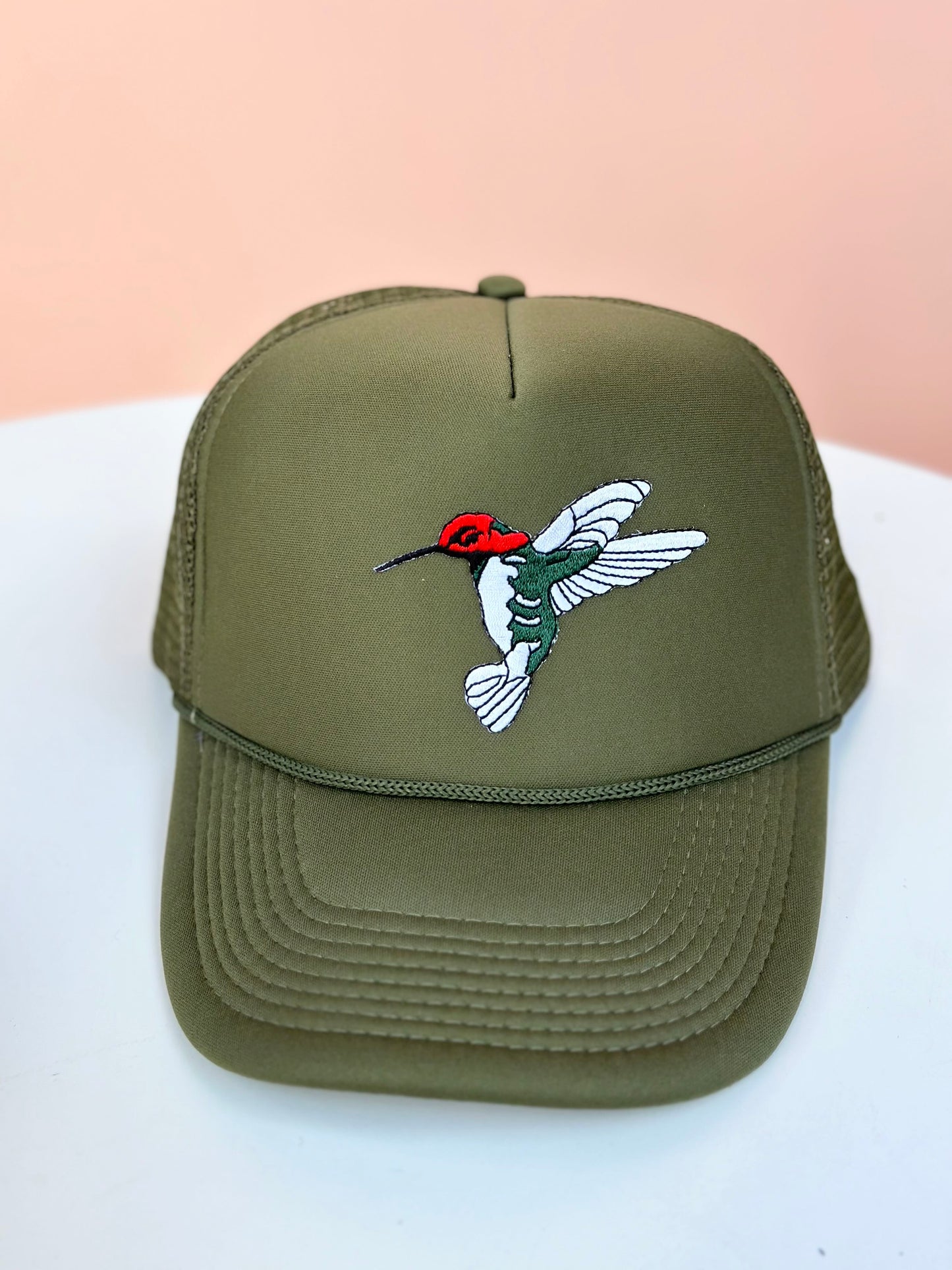 hummingbird trucker hat