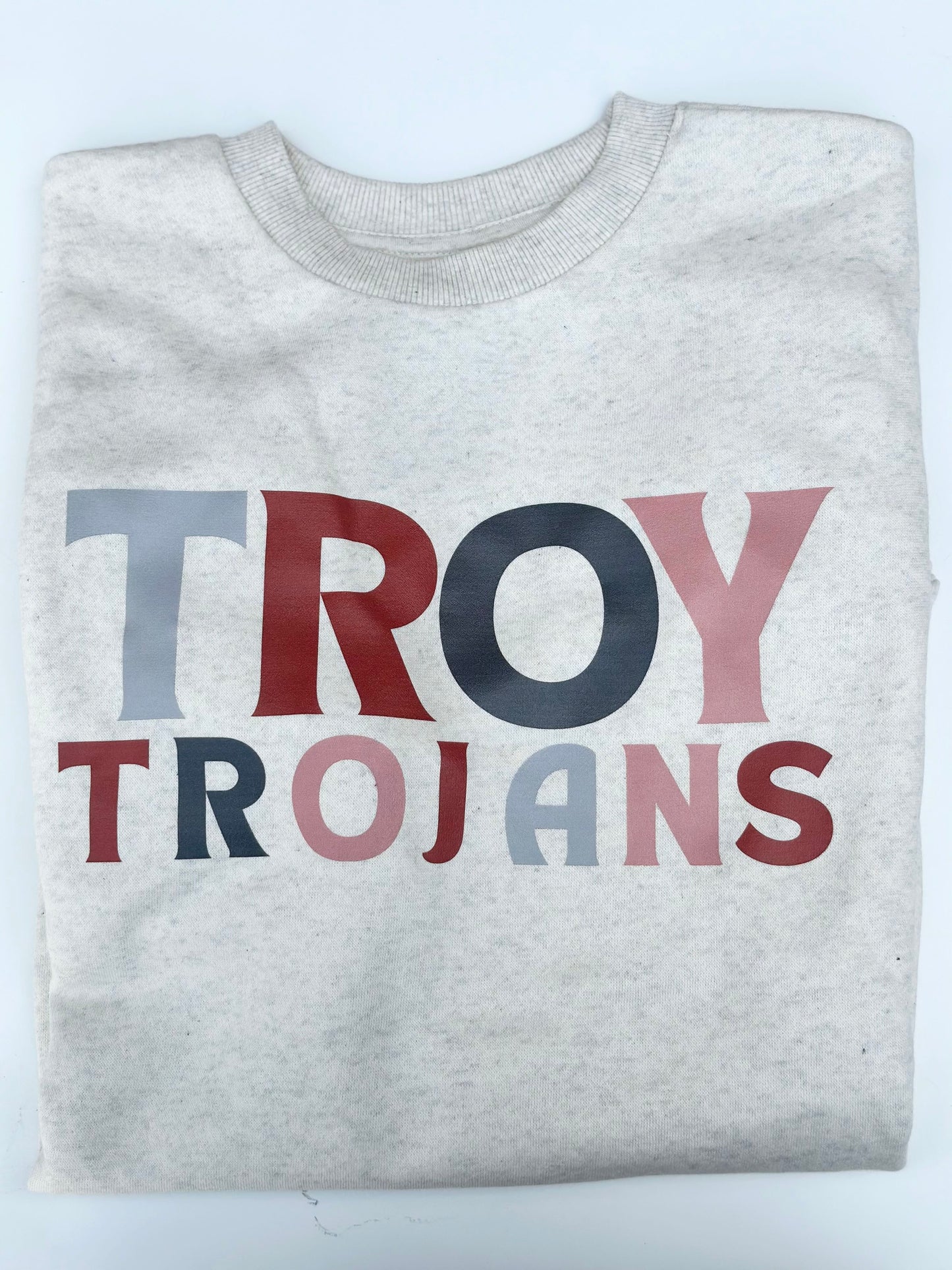 troy trojans colorful sweatshirt