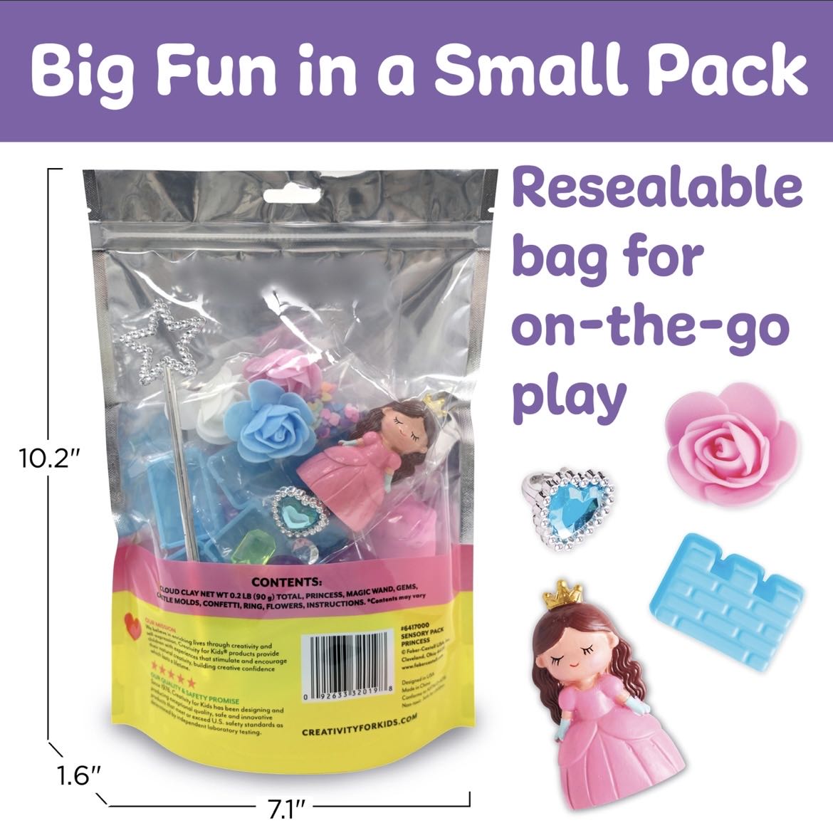 Sensory pack princess on the go play set