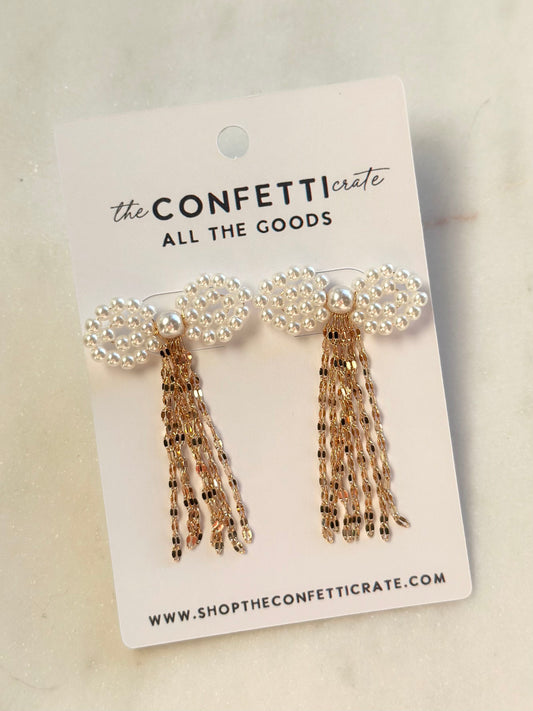 the smith bow earrings