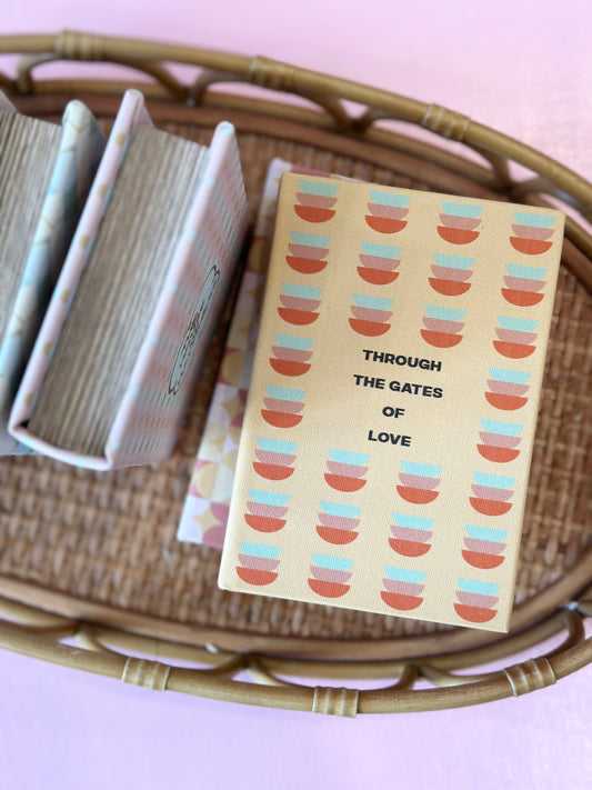 canvas book trinket box - through the gates of love