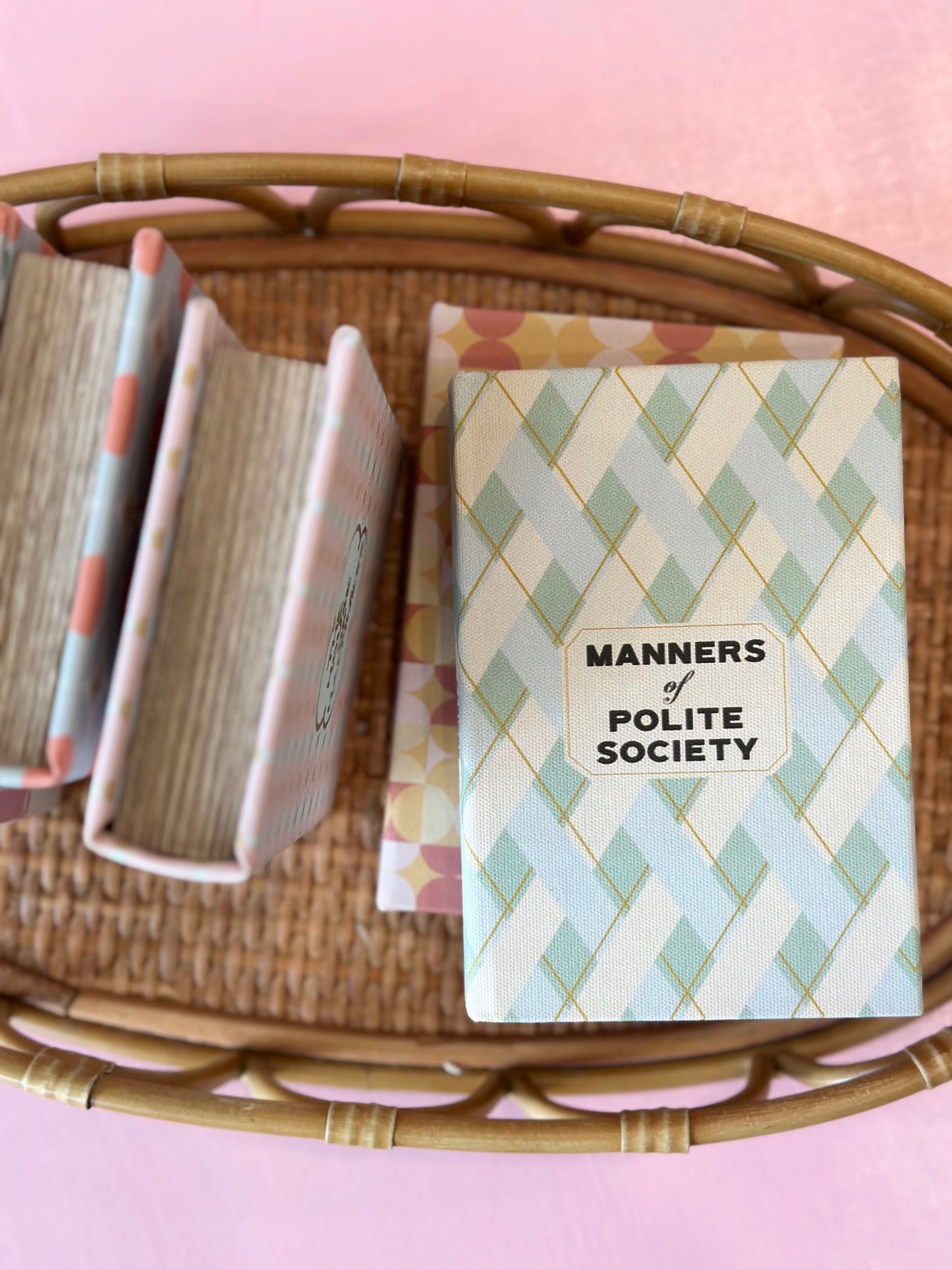 canvas book trinket box - manners of polite society