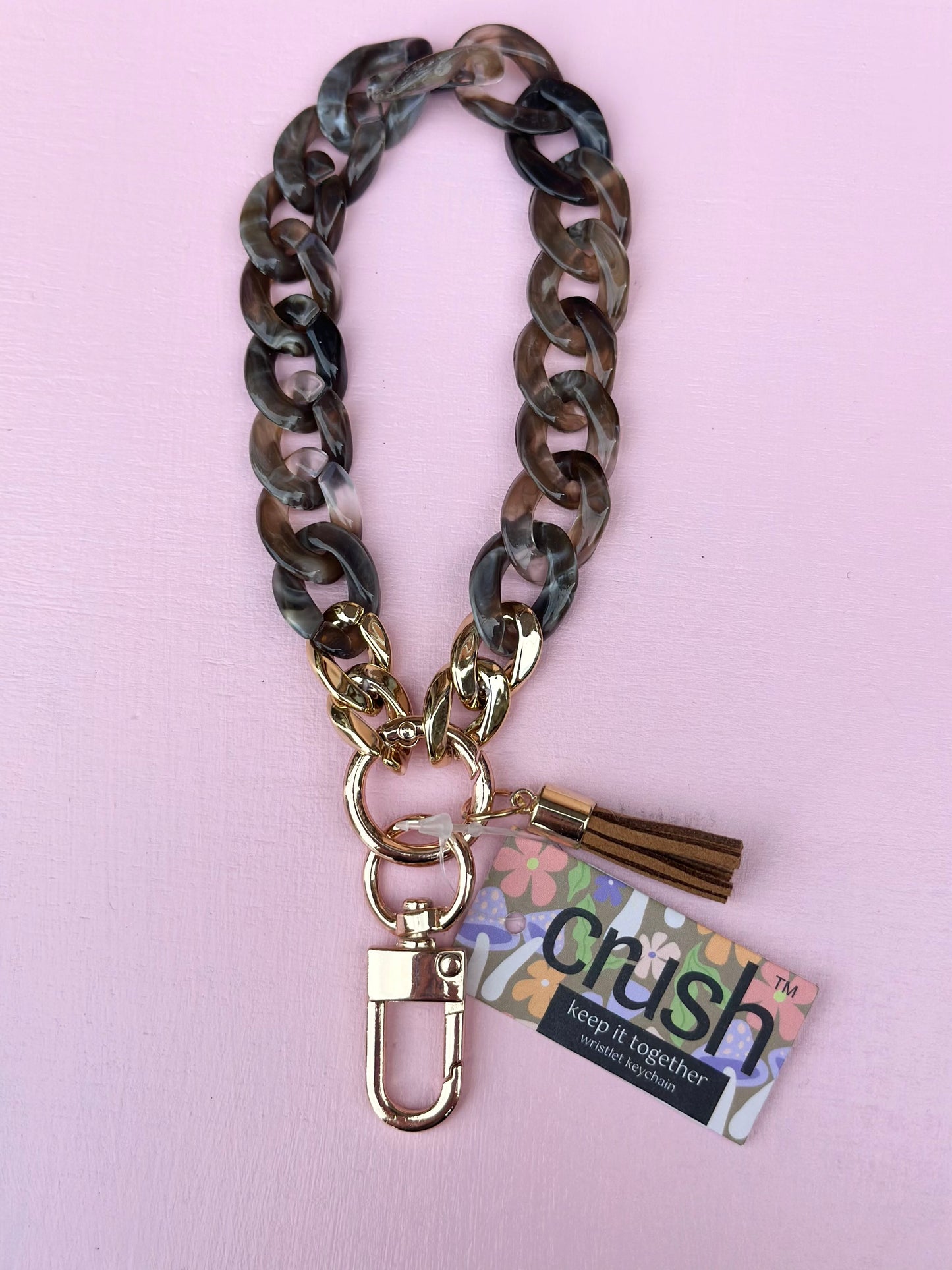 keep it together wristlet keychain