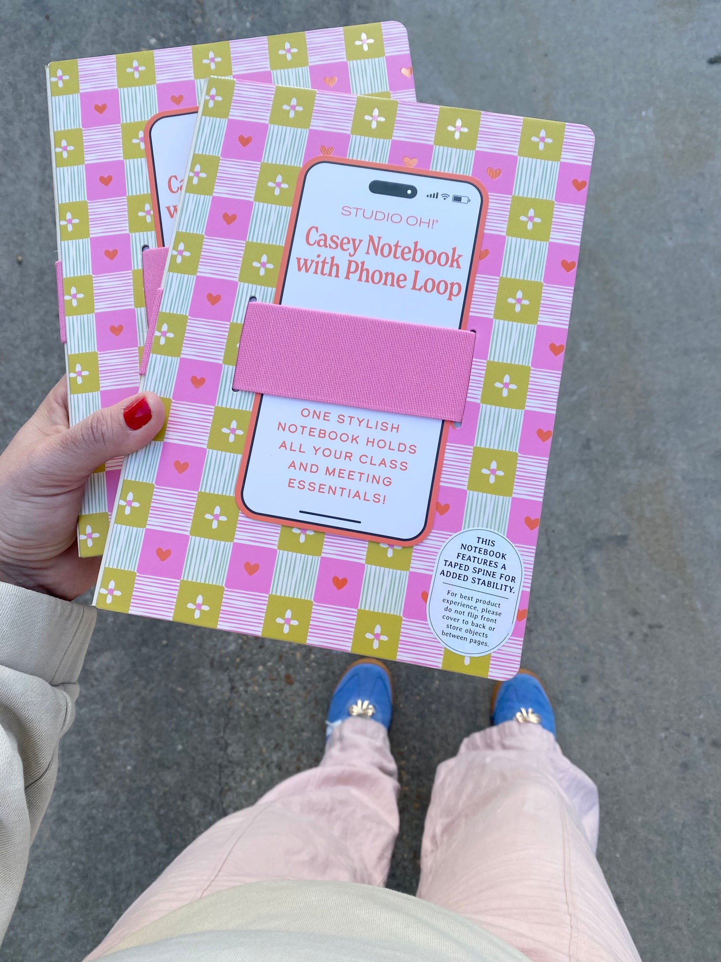 Patchwork hearts Casey notebook