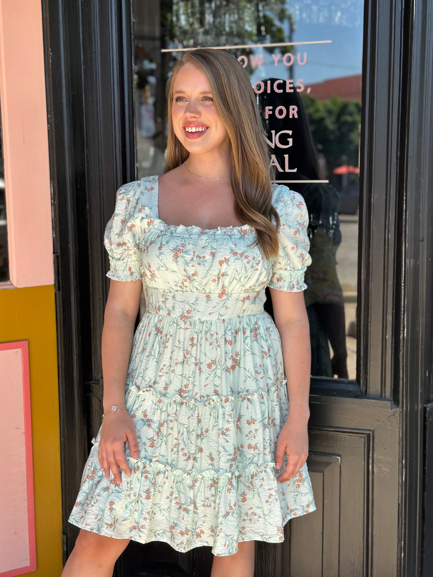 the mint for floral dress