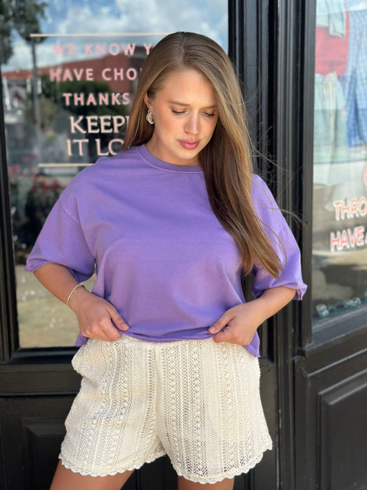 the KT crop tee