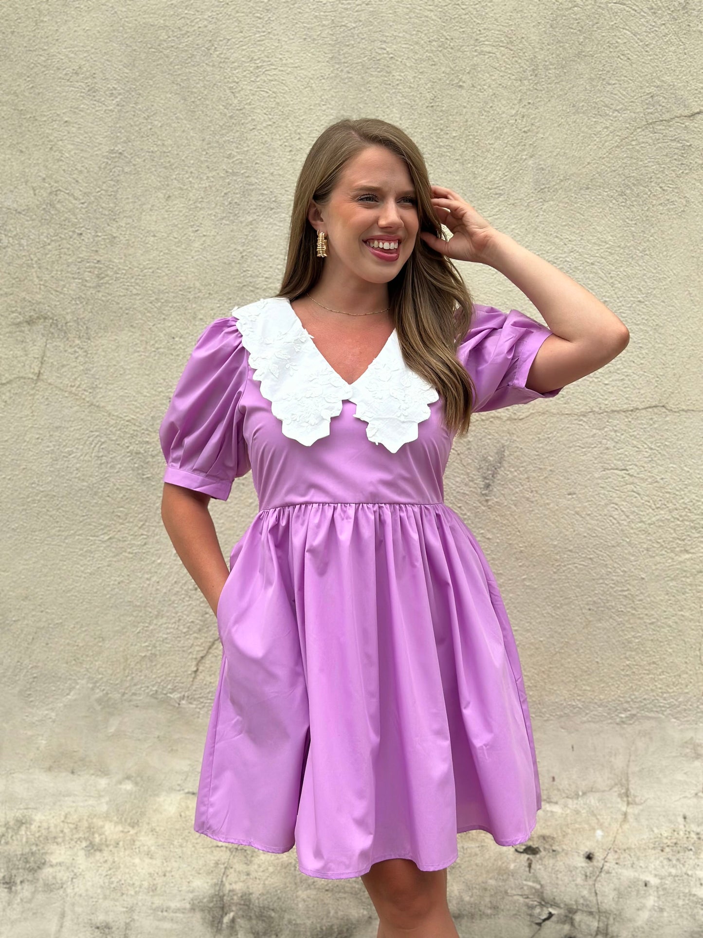 the lovely lilac dress