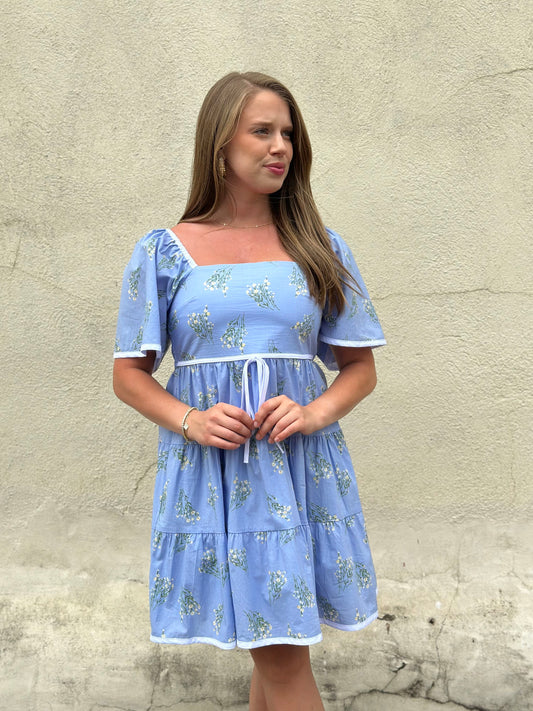 the jean floral dress