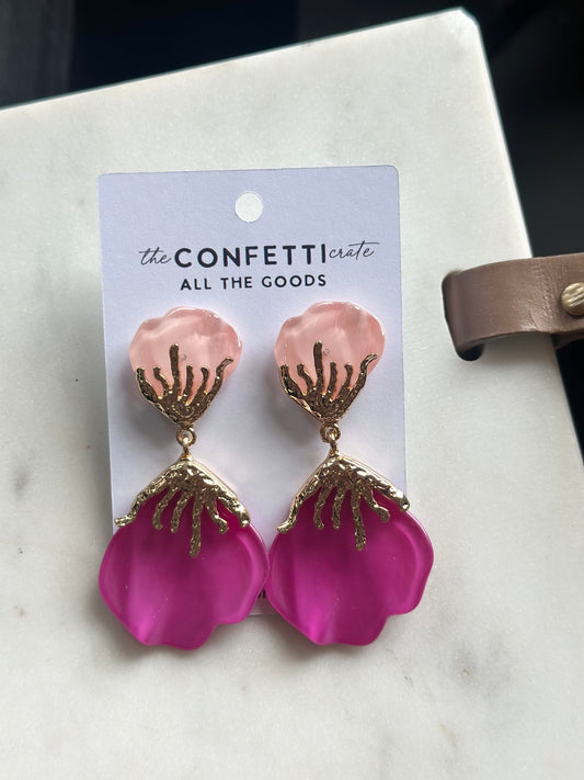 pretty in pink earrings