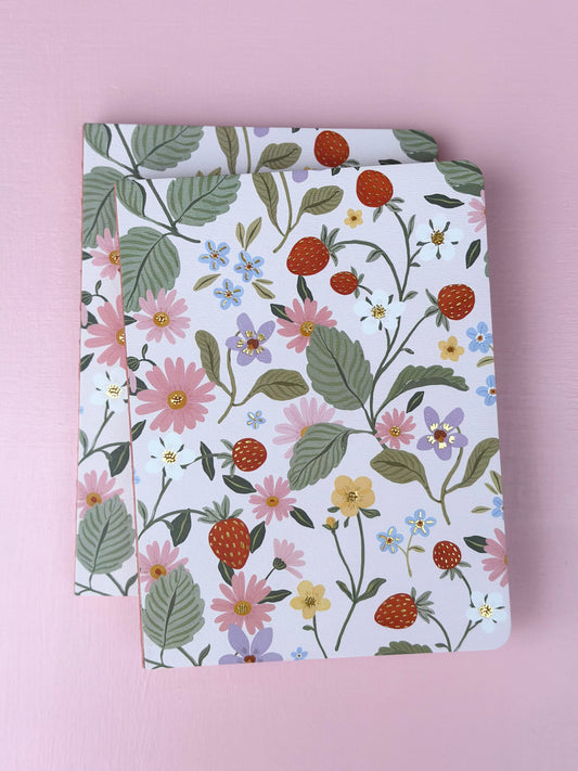 blossoming berries medium coptic-bound journal