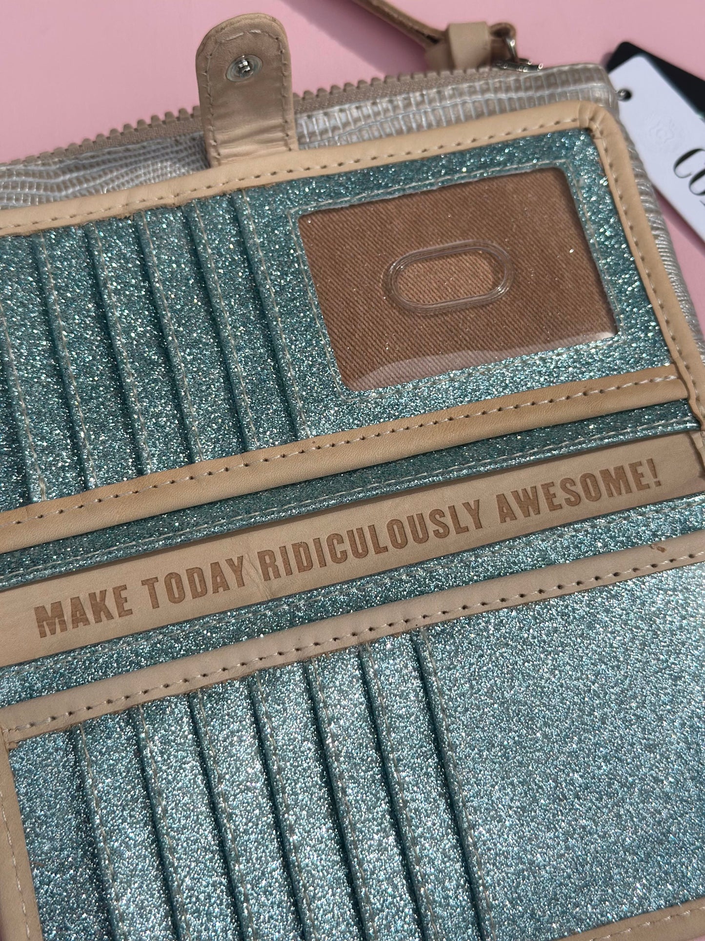 slim wallet - celeste