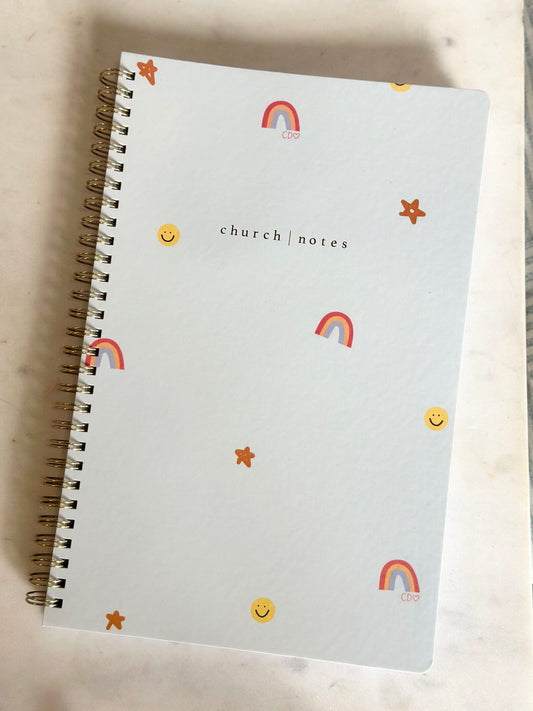happy icons church notes notebook
