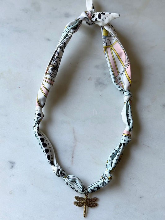 the arden scarf necklace - dragonfly