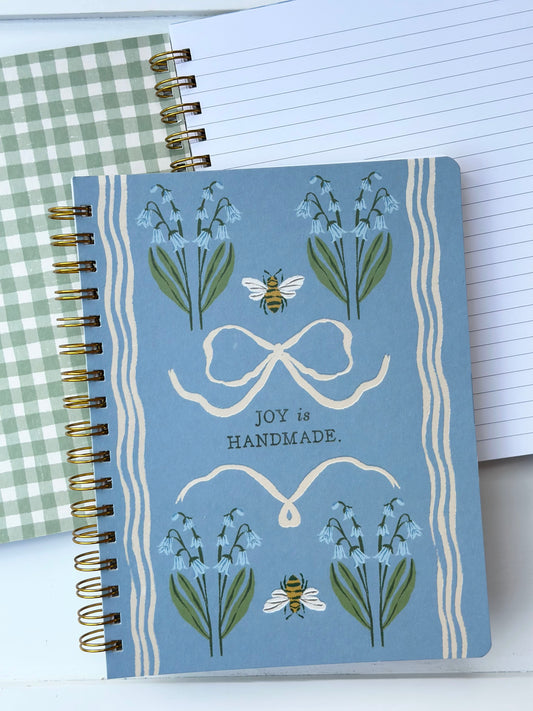 Joy is Handmade - spiral notebook
