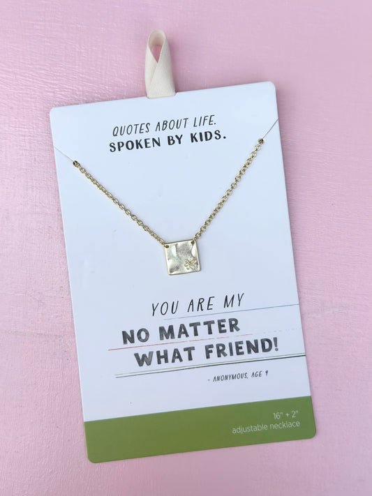 daisy charm gold necklace