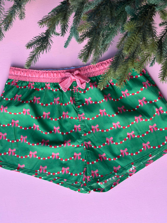 bow garland lounge shorts